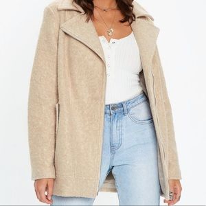 Missguided beige coat U.S. size 4